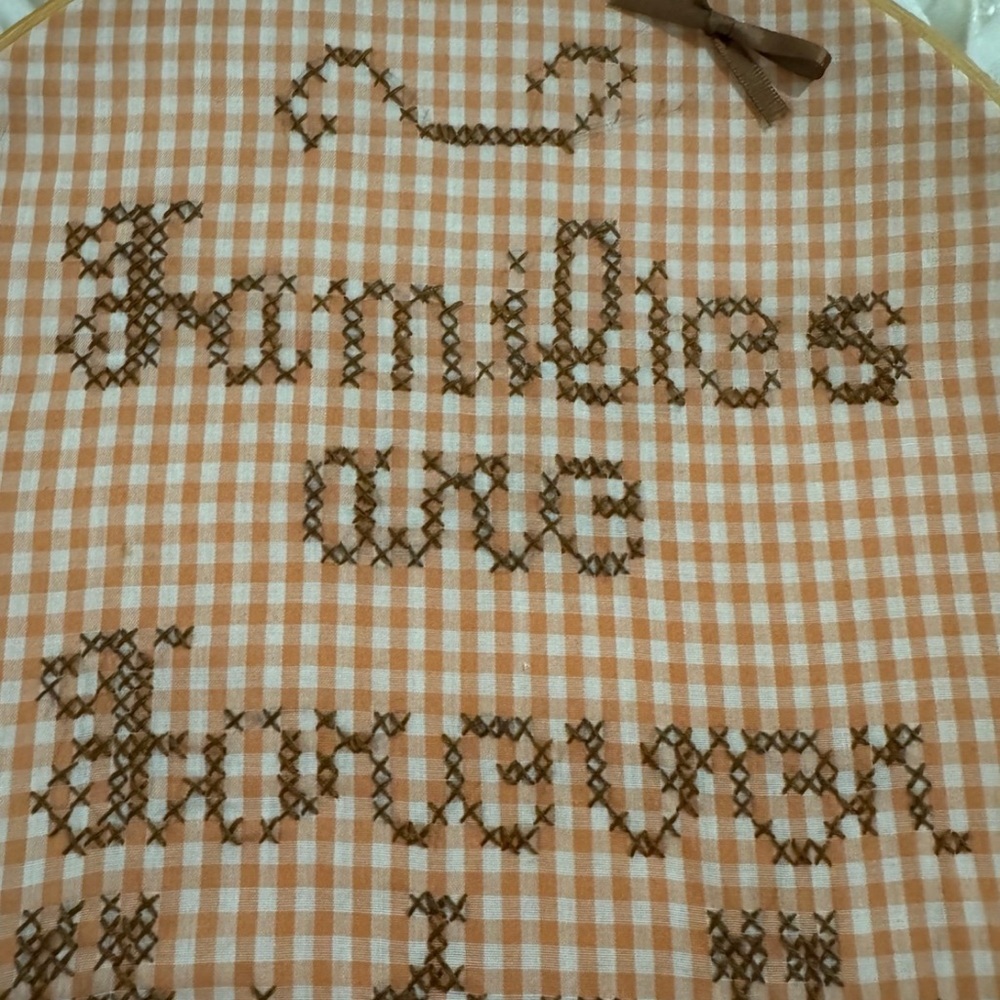 Gingham Embroidery Hoop Decor - Picture 5 of 9